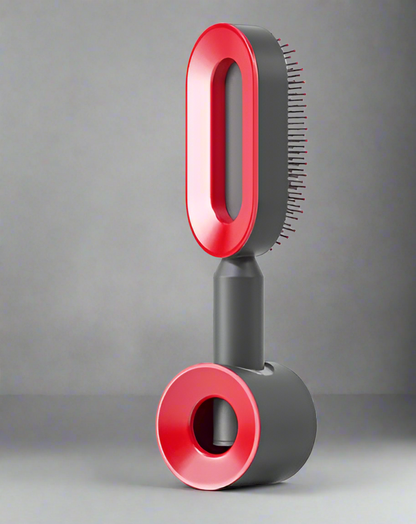 Brosse à cheveux autonettoyante pour femme