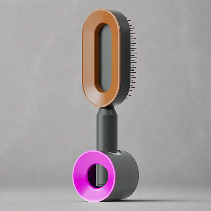 Brosse à cheveux autonettoyante pour femme