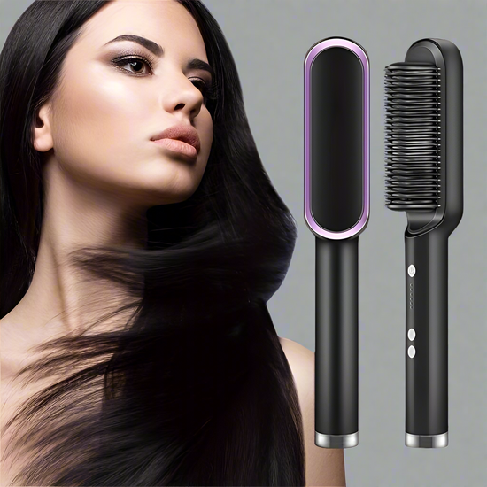 2-in-1 Hair Straightener and Styling Brush